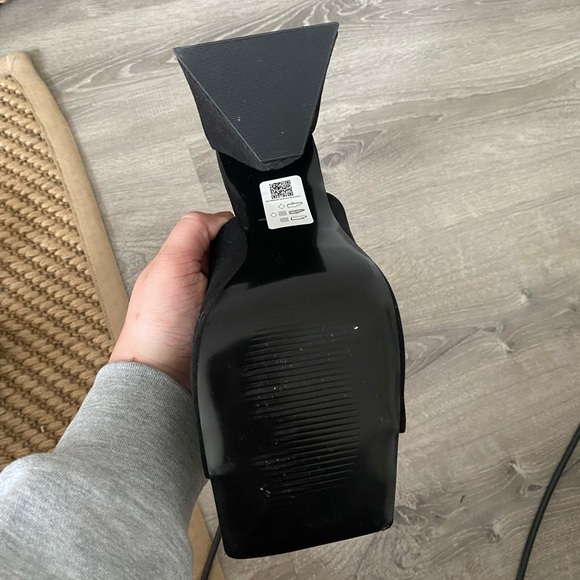 ASOS wide fit Angel miles with angular heel in black - Picture 3 of 3